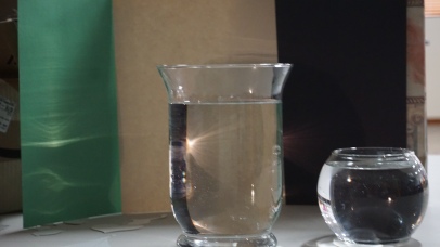 light in water lens